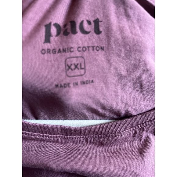 Pact Women Softspun High Neck Tank Top Sz XXL Mauve Organic Cotton Ethical Basic - Picture 2 of 7